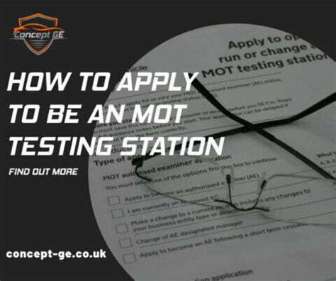 mot computerisation smart card application form|mot testing station application form.